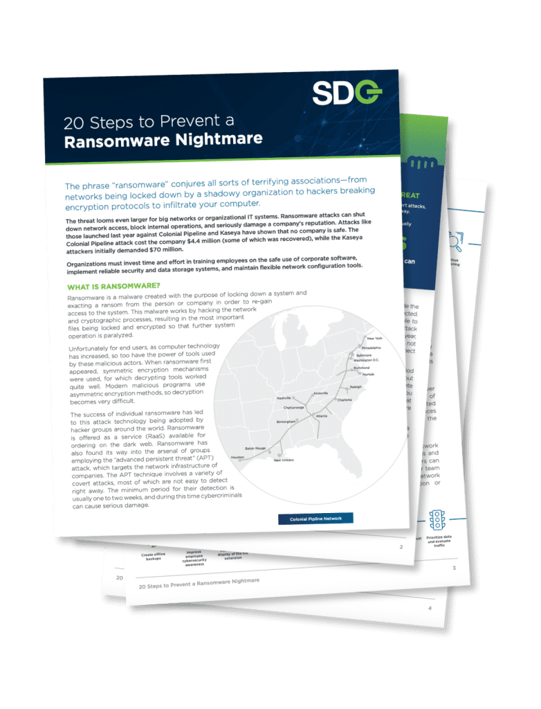 20-Steps-to-Prevent-a-Ransomware-Nightmare-White-Paper-SDG 20 Steps to Prevent a Ransomware Nightmare