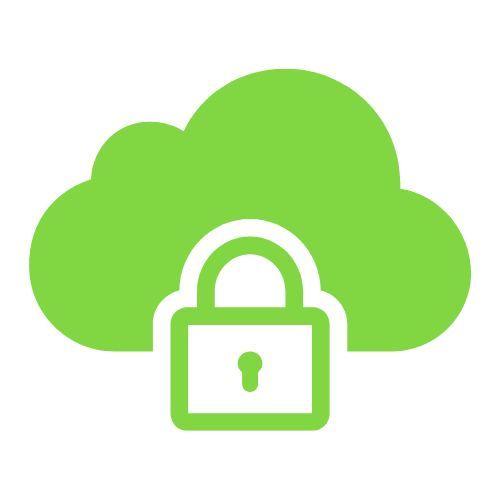 Cloud security icon