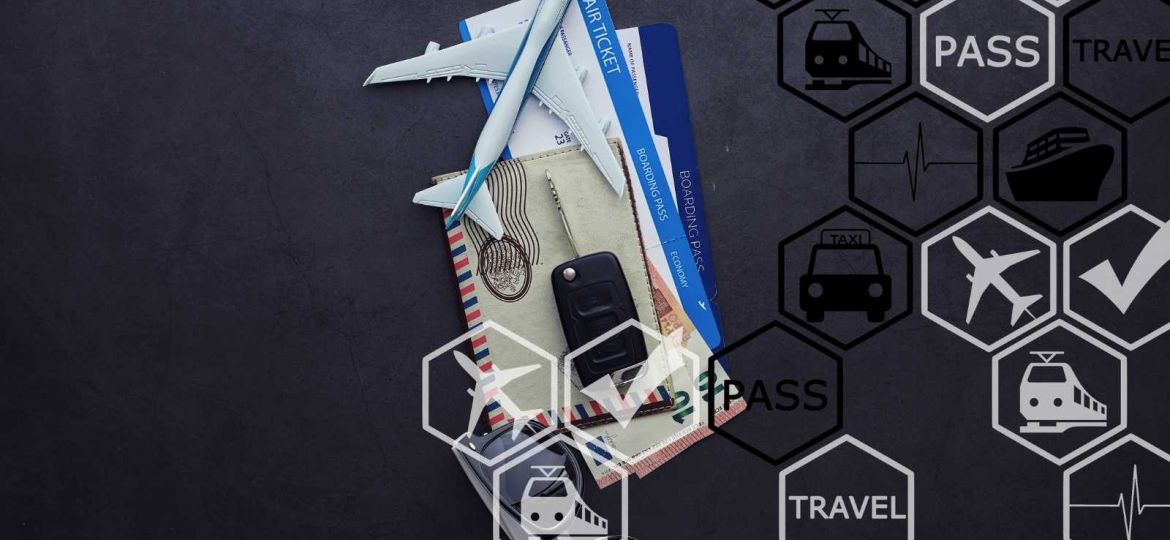 Flight ticket and boarding pass