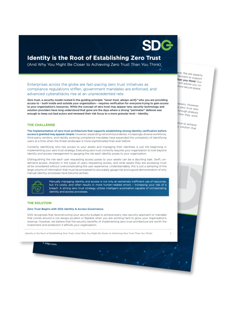 Identity is the root of establishing zero trust