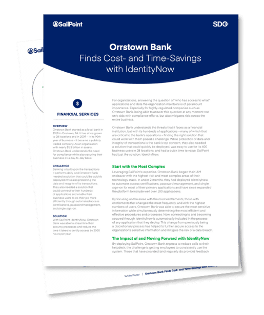 Orrstown Bank Case Study