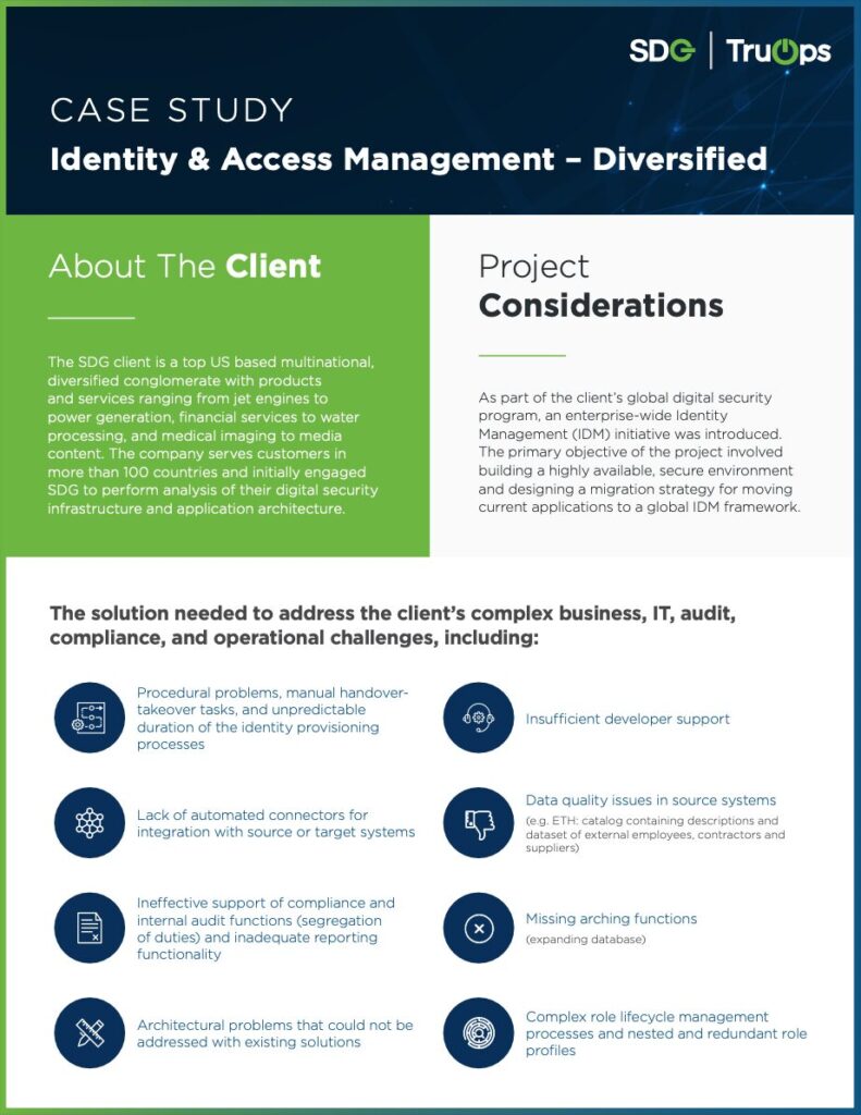 SDG Identity Access Management Case Study